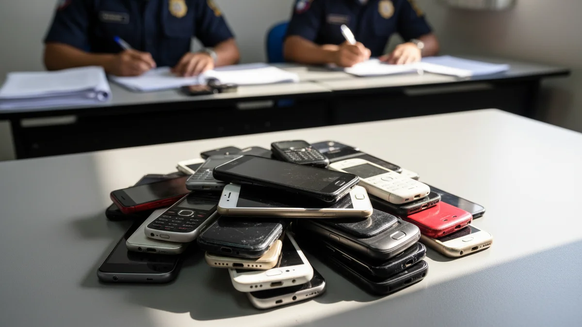 Operação de combate ao crime recupera mais de 13 mil celulares no Rio de Janeiro.